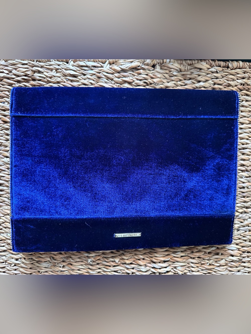 NWOT Rebecca Minkoff Royal Blue Velvet Clutch